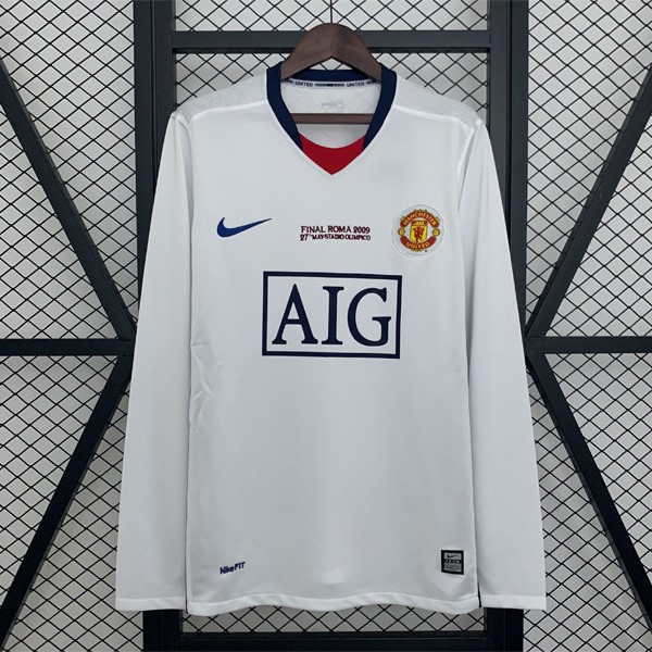 Camiseta M-U 2ª Retro Champions League ML 2008-2009